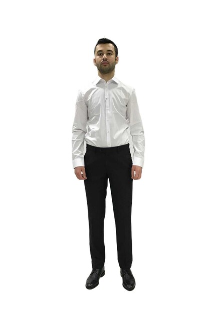 Alpino Kumaş Pantolon Movano-Slim Fit 57368001 Siyah - Thumbnail