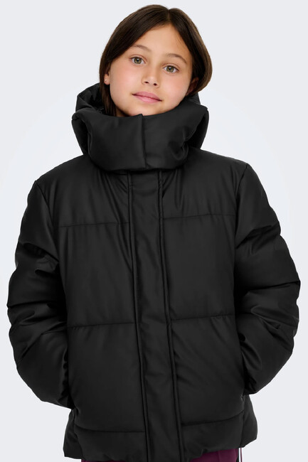 Çocuk Agnes Puffer Mont 15369825 Siyah - Thumbnail