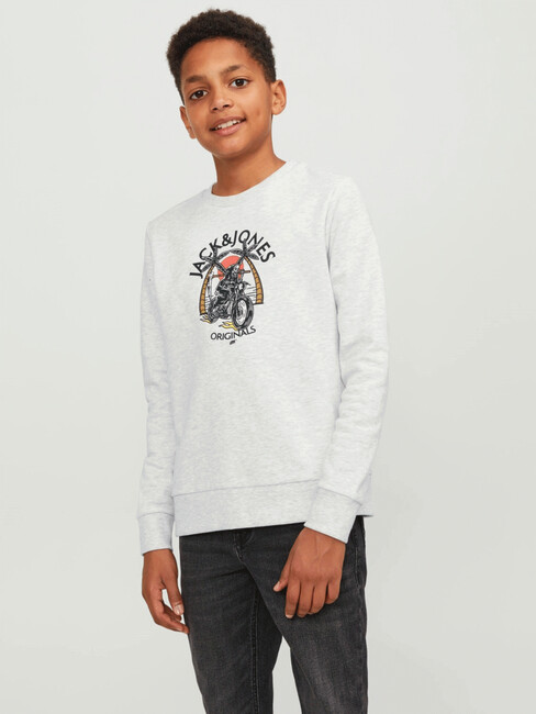 Jack & Jones - Çocuk Boney Sweat 12247870 Beyaz 