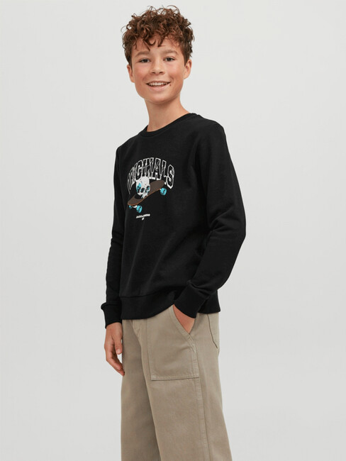 Jack & Jones - Çocuk Boney Sweat 12247870 Siyah 