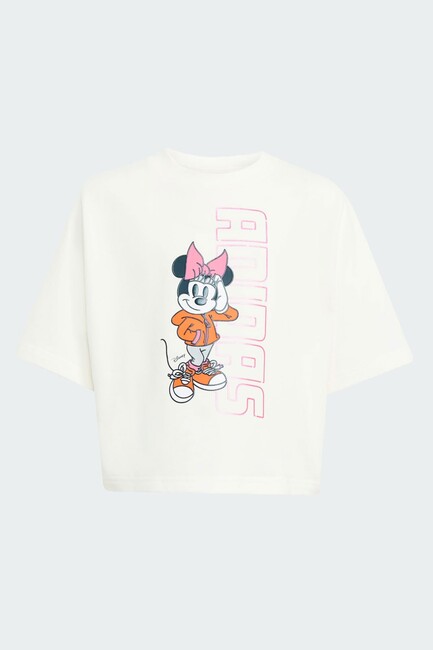Çocuk DY Minnie Baskılı Tişört JL9191 Beyaz - Thumbnail
