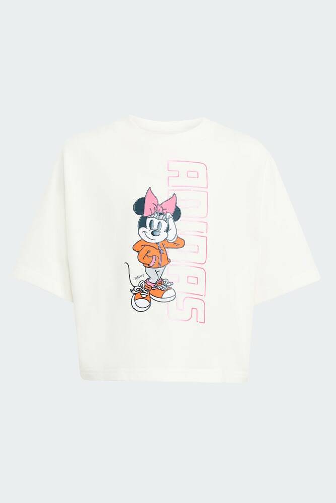 Çocuk DY Minnie Baskılı Tişört JL9191 Beyaz 