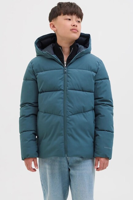 Çocuk Global Puffer Mont 12283847 Mavi - Thumbnail