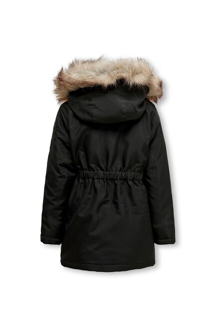 Only - Çocuk Kogırıs Fur Parka 15245678 Siyah (1)