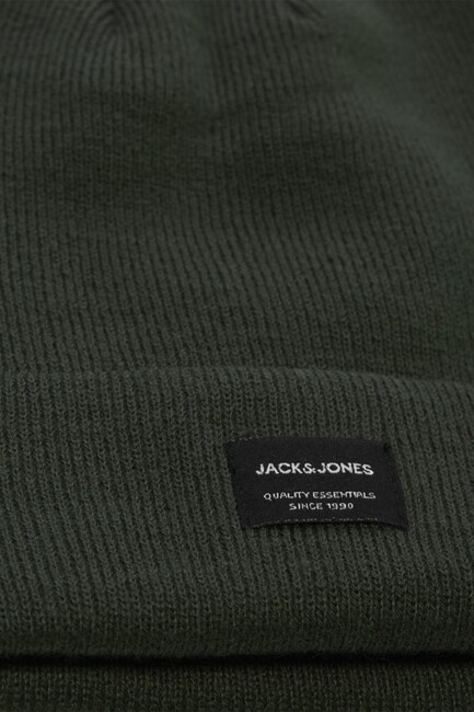 Jack & Jones - Çocuk Logo Detaylı Bere 12160311 Haki (1)