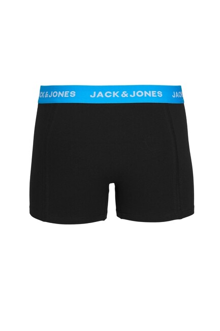 Jack & Jones - Çocuk Marvin Renkli Logolu 3'lü Boxer Paketi 12237698 Siyah (1)