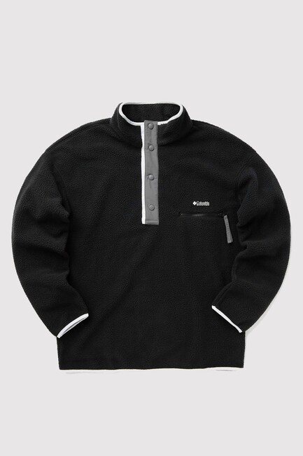 Columbia Erkek Helvetia II Half Snap Polar Üst AM5780_010 Siyah (3)
