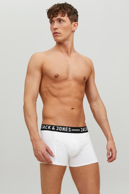 Jack & Jones - Erkek 3 Lü Paket Boxer 12081832 Gri 