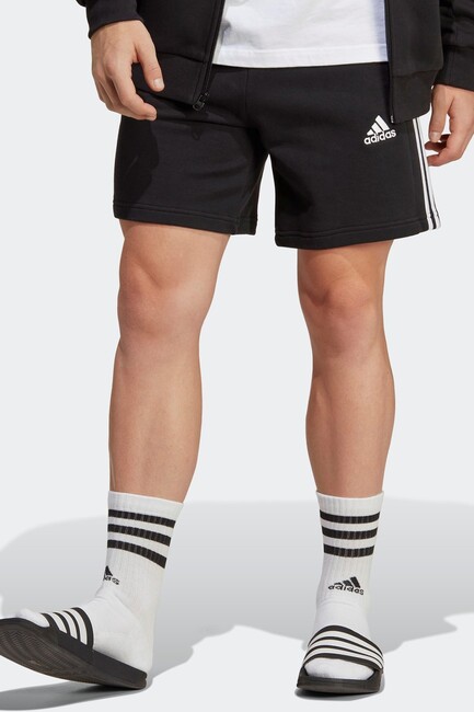 Adidas - Erkek 3 Stripes French Terry Şort IC9435 Siyah 