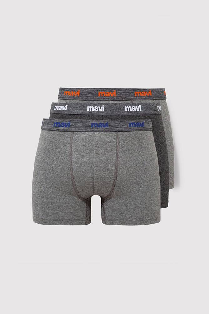 Erkek 3'lü Paket Boxer 0911407-23854 Gri 