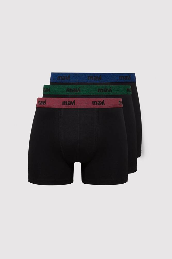 Erkek 3'lü Paket Boxer 0911408-85585 Siyah 