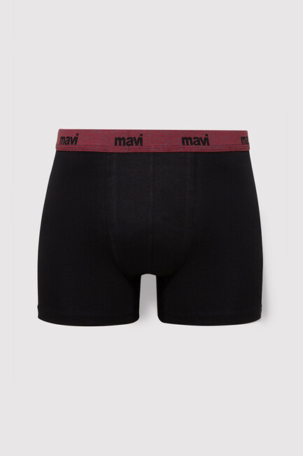 Erkek 3'lü Paket Boxer 0911408-85585 Siyah - Thumbnail