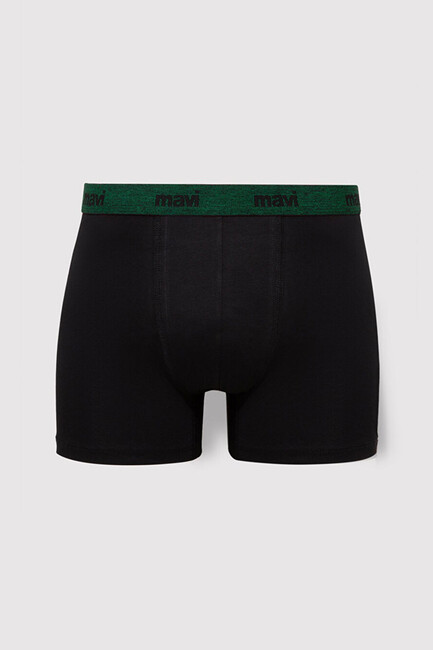 Erkek 3'lü Paket Boxer 0911408-85585 Siyah - Thumbnail