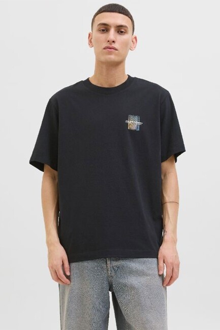 Erkek Alma Front Print Tişört 12276948 Siyah 