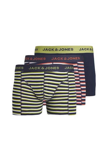 Jack & Jones - Erkek André 3'Lü Boxer 12252530 Lacivert 