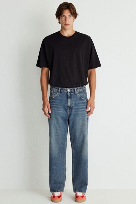 Erkek Atlanta Street Jean Pantolon 0010305-88526 Mavi - Thumbnail