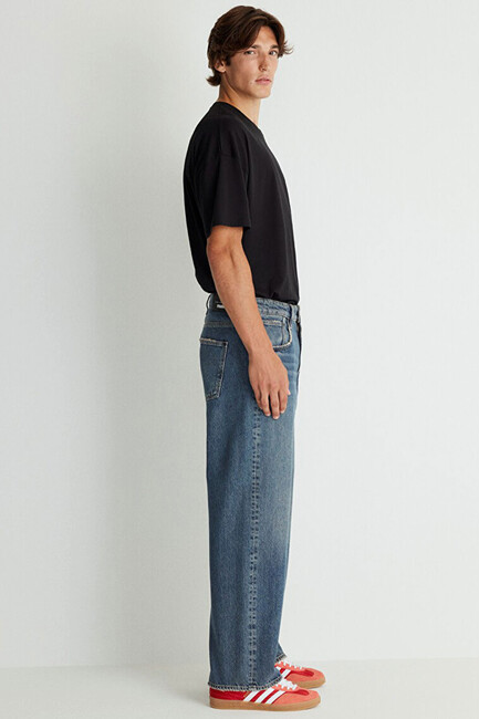 Erkek Atlanta Street Jean Pantolon 0010305-88526 Mavi - Thumbnail