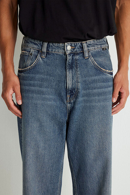 Erkek Atlanta Street Jean Pantolon 0010305-88526 Mavi - Thumbnail