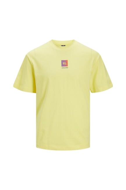 Jack & Jones - Erkek Beech Logo Tişört 12256560 Sarı 