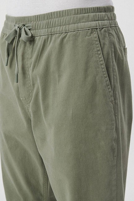 Erkek Beli Lastikli Pantolon 000169-71559 Yeşil - Thumbnail