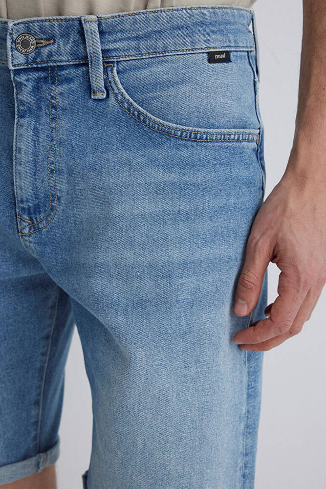 Erkek Brian Lt Street Comfort Jean Şort 0418481309 Mavi 