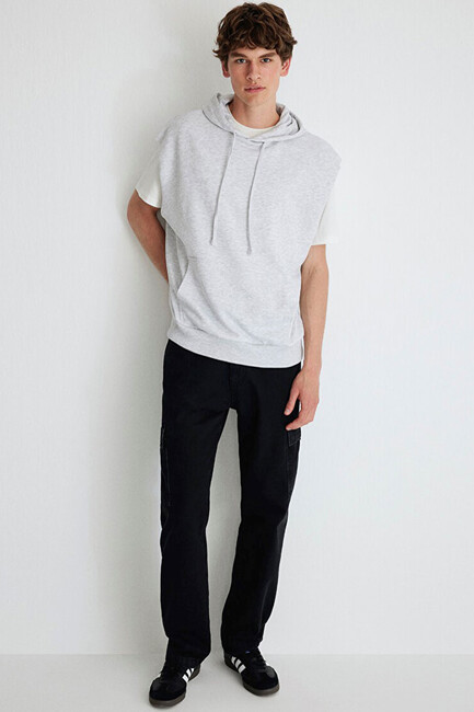 Erkek Carlos MV91 Street Jean Pantolon 0010133-86923 Gri - Thumbnail