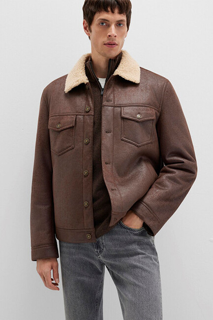 Erkek Ceket 0110460-71603 Kahve (1)