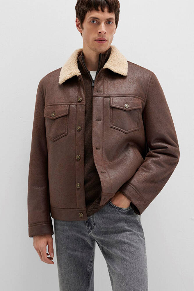 Erkek Ceket 0110460-71603 Kahve 