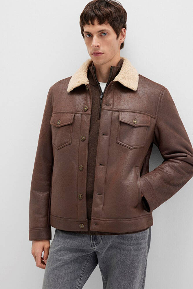 Erkek Ceket 0110460-71603 Kahve 