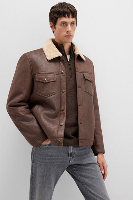Erkek Ceket 0110460-71603 Kahve (3)