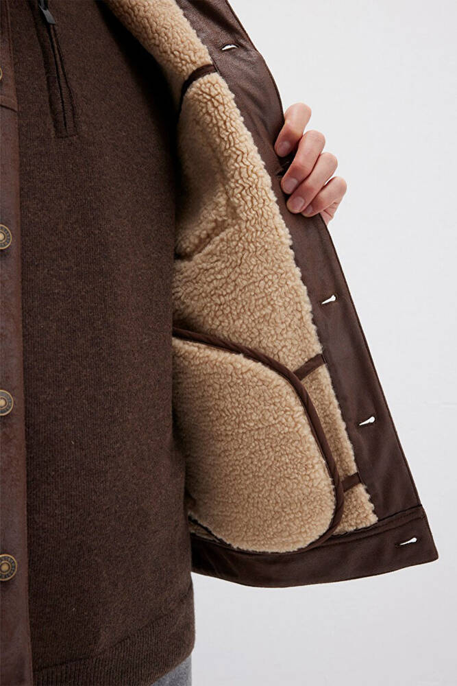 Erkek Ceket 0110460-71603 Kahve 