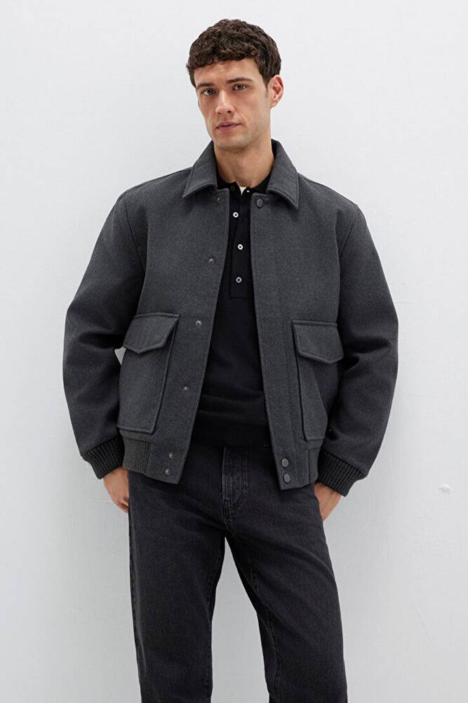 Erkek Ceket 0110658-80023 Gri  Erkek Ceket 0110658-80023 Gri