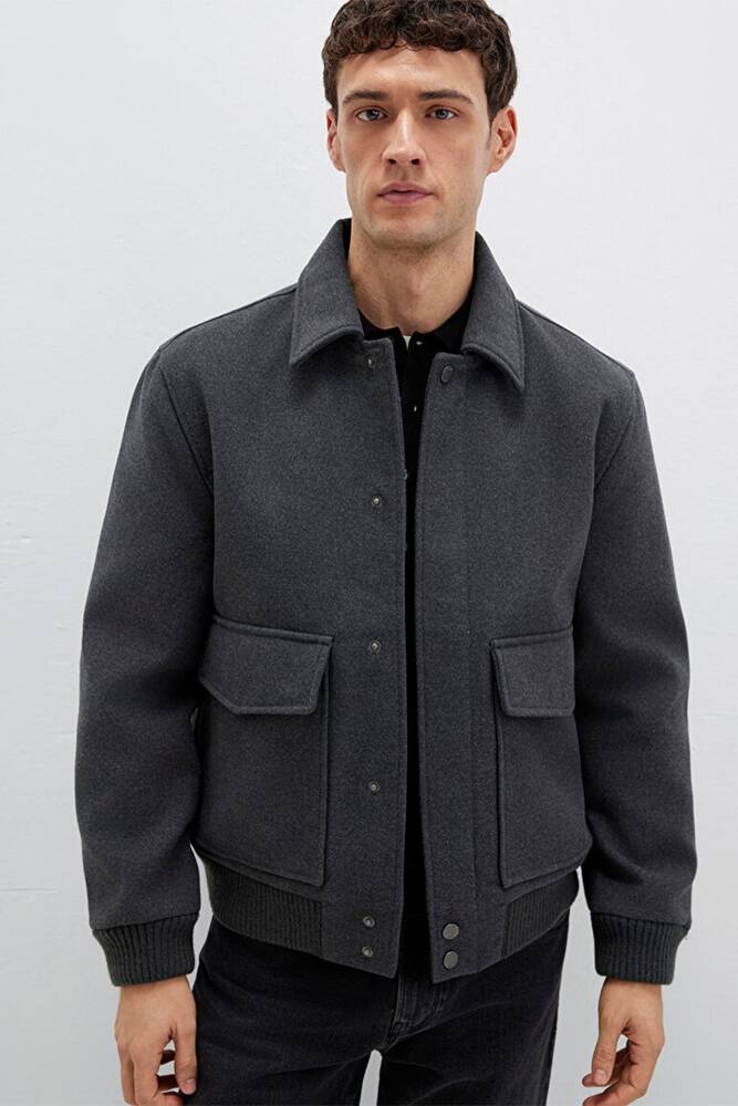 Erkek Ceket 0110658-80023 Gri  Erkek Ceket 0110658-80023 Gri