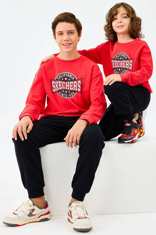 Erkek Çocuk Crewneck Sweat SK2520017-3449 Kırmızı 