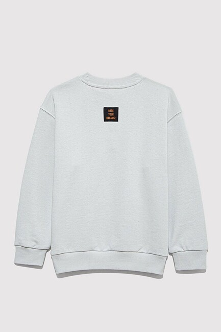 Erkek Çocuk Fuel The Adventure Baskılı Sweat 6S10126-90782 Gri - Thumbnail