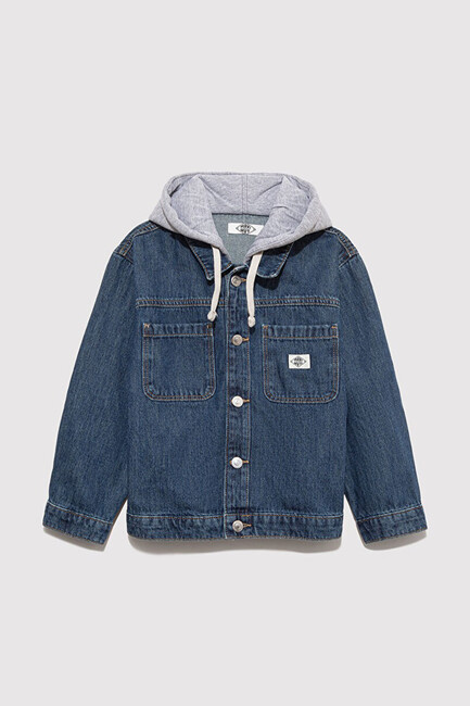 Erkek Çocuk KAI Denim Ceket 6111402-91062 Mavi - Thumbnail