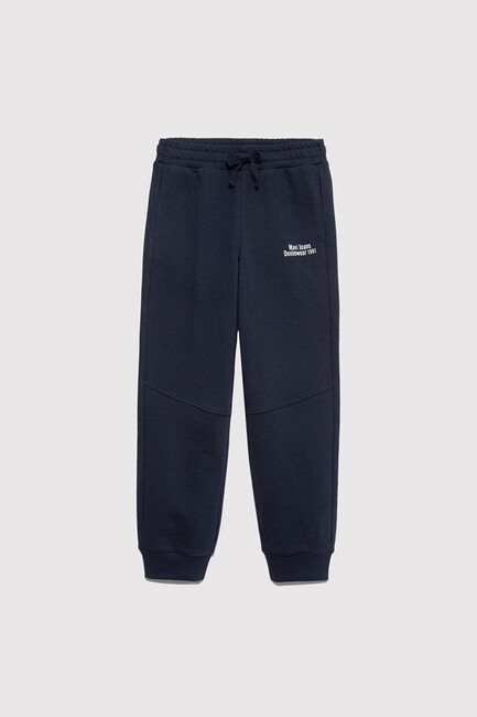 Erkek Çocuk Mavi Jeans Baskılı Eşofman Altı 6010019-82318 Lacivert - Thumbnail