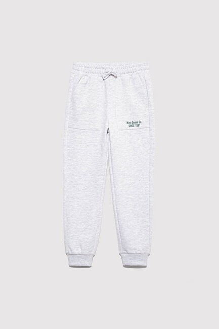 Erkek Çocuk Mavi Jeans Baskılı Eşofman Altı 6010021-88467 Gri - Thumbnail