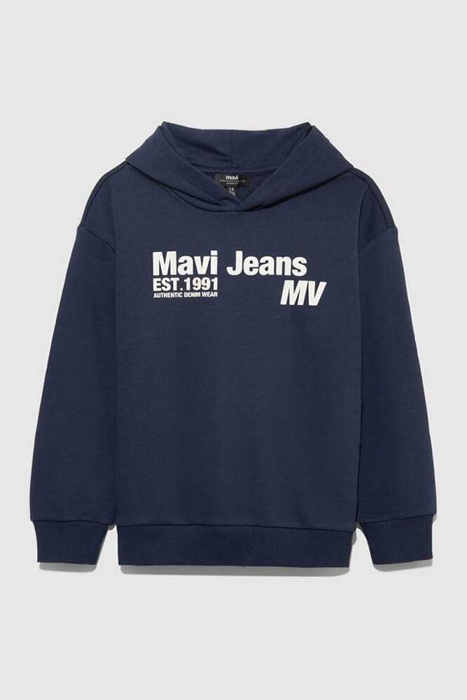 Erkek Çocuk Mavi Jeans Baskılı Sweat 6S10141-82318 Lacivert  Erkek Çocuk Mavi Jeans Baskılı Sweat 6S10141-82318 Lacivert