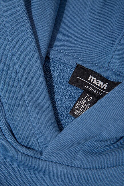 Erkek Çocuk Mavi Logo Baskılı Sweat 6S10143-83767 Mavi - Thumbnail