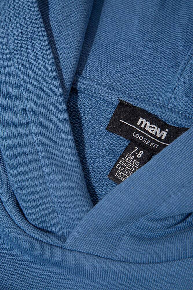 Erkek Çocuk Mavi Logo Baskılı Sweat 6S10143-83767 Mavi 