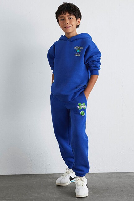 Erkek Çocuk Mınecraft Baskılı Eşofman Altı 6010027-70896 Mavi (1)