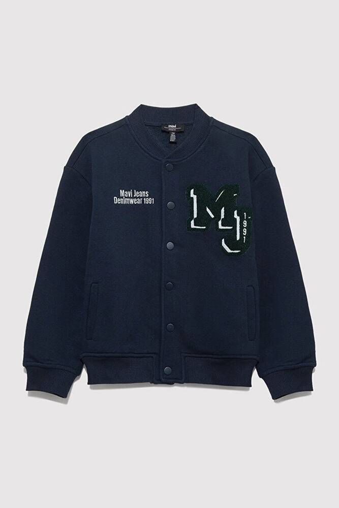 Erkek Çocuk MJ Baskılı Bomber Ceket 6S10121-82318 Lacivert  Erkek Çocuk MJ Baskılı Bomber Ceket 6S10121-82318 Lacivert