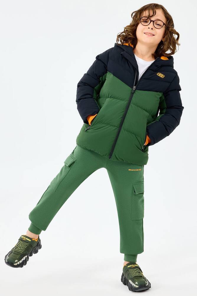 Erkek Çocuk Puffer Ceket SK2520053-1602 Siyah 