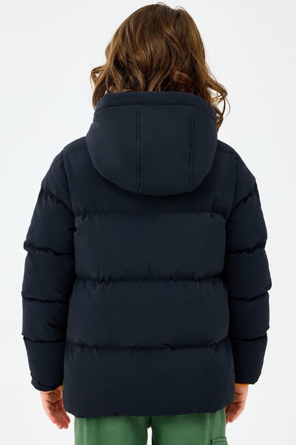 Erkek Çocuk Puffer Ceket SK2520053-1602 Siyah - Thumbnail