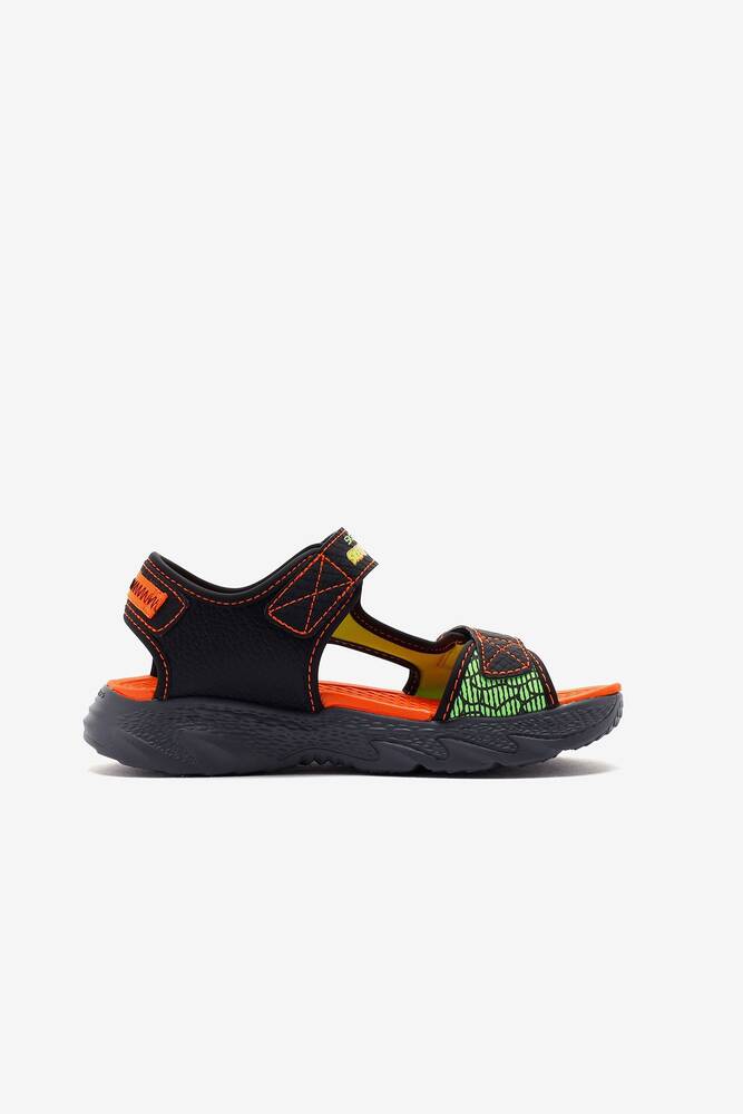 Erkek Çocuk S-Lights Sandalet 400614L BKOR Siyah 