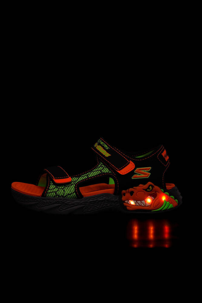 Erkek Çocuk S-Lights Sandalet 400614L BKOR Siyah 