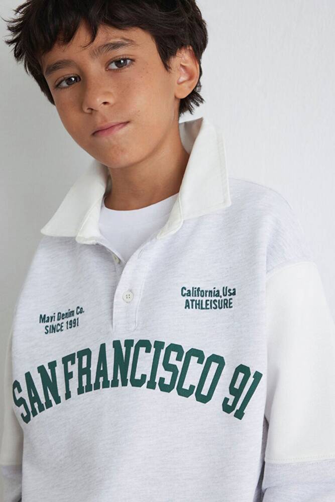 Erkek Çocuk San Francisco 91 Baskılı Sweat 6S10123-88467 Gri  Erkek Çocuk San Francisco 91 Baskılı Sweat 6S10123-88467 Gri
