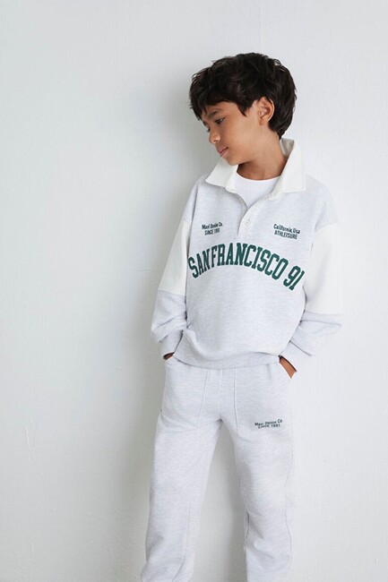 Erkek Çocuk San Francisco 91 Baskılı Sweat 6S10123-88467 Gri (2)