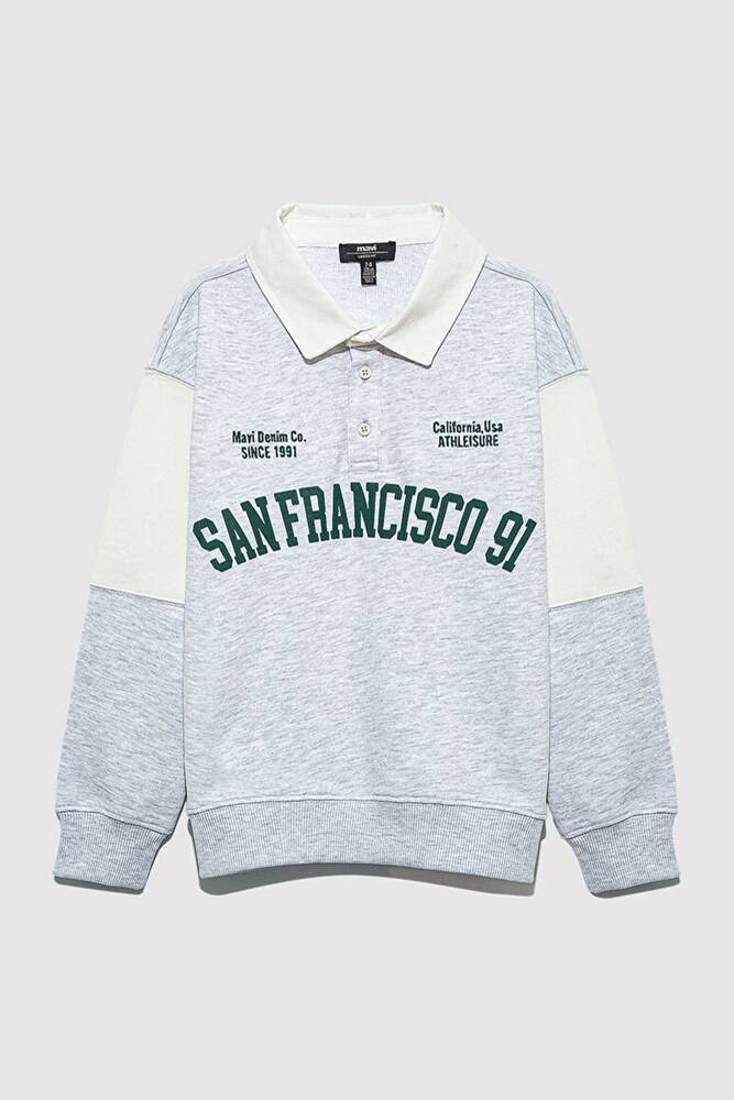 Erkek Çocuk San Francisco 91 Baskılı Sweat 6S10123-88467 Gri  Erkek Çocuk San Francisco 91 Baskılı Sweat 6S10123-88467 Gri